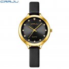 Black_Luxury Rhinestones Rose Dial Watches with Stainless Steel Band  Quartz Wristwatches for Women
