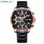 Silver green box_Watches Men 2022 Casual Sports Multifunction Chronograph Stainless Steel Band with