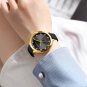 White with box_Dial Watches for Women Leather Band Rhinestones Ladies Wristwatch
