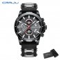Black box_Casual Watches for Man Sport Military Silicagel Wristwatch Chronograph