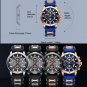 Black box_Casual Watches for Man Sport Military Silicagel Wristwatch Chronograph