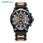 Black gold_Casual Watches for Man Sport Military Silicagel Wristwatch Chronograph
