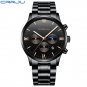 silver box_Mens Watches Luxury Chronograph Quartz Clock Waterproof Stailness Steel Sports