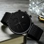 black blue box_Minimalist Dress Mens Watches Luxury Waterproof Sport Watch Men 3-Sub Dial Quartz Wa