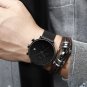 black blue box_Minimalist Dress Mens Watches Luxury Waterproof Sport Watch Men 3-Sub Dial Quartz Wa