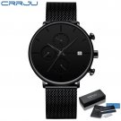 black box_Minimalist Dress Mens Watches  Luxury Waterproof Sport Watch Men 3-Sub Dial Quartz Watch C