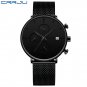 blue box_Minimalist Dress Mens Watches Luxury Waterproof Sport Watch Men 3-Sub Dial Quartz Watch Ca