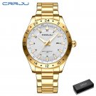 Gold box_Men's Watches  Luxury Stainless Steel Band Quartz Wristwatches with Auto Date Design