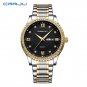 Gold black_Business Men Luxury Watches Stainless Steel Quartz Wrsitwatches Male Auto Date Clock with