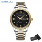 Gold black box_Business Men Luxury Watches Stainless Steel Quartz Wrsitwatches Male Auto Date Clock 