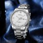 Gold black box_Watch for Men Simple Quartz Wristwatches With Luxurious Sparkling Rhinestone Dial Sta