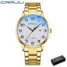 Gold box_Watch for Men  Luxury Waterproof Quartz Wristwatch with Date Stainless Steel Mens Watches