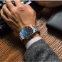 Silver box_Watch for Men  Luxury Waterproof Quartz Wristwatch with Date Stainless Steel Mens Watches