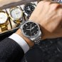 Gold black_Luxury Rhinestones Dial Watches with Stainless Steel Band Wristwatch with Auto Date and L