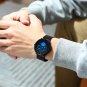 blue BOX_Men Watch Casual Waterproof Mesh Strap Quartz WristWatch Unique Retro Cool Dress