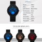 orange BOX_Men Watch Casual Waterproof Mesh Strap Quartz WristWatch Unique Retro Cool Dress