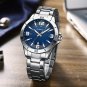 SB_Men Luxury Watches Stainless Steel Quartz Wrsitwatches Male Auto Date Clock with Luminous Hands