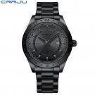 Black_Simple Quartz Watches Wristwatches for Man with Date High Quality Luminous Male Clock