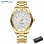 Gold box_Simple Quartz Watches Wristwatches for Man with Date High Quality Luminous Male Clock