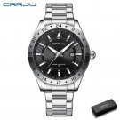 Silver box_Simple Quartz Watches Wristwatches for Man with Date High Quality Luminous Male Clock