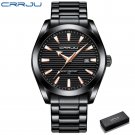 Black box_Mens Watches  Luxury Stainless Steel Quartz Casual Business Waterproof Luminous