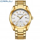 Gold_Mens Watches  Luxury Stainless Steel Quartz Casual Business Waterproof Luminous