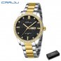 Gold black box_Men Watch Moissanite Diamond   Golden Dial Watches with Stainless Steel Band with Lum