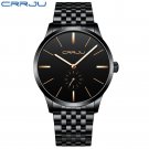 Black Rose_Men Watch Luxury Stainless Steel Quartz Wristwatch Casual Sport Waterproof Clock