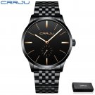 Black Rose box_Men Watch Luxury Stainless Steel Quartz Wristwatch Casual Sport Waterproof Clock