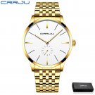 Gold White box_Men Watch Luxury Stainless Steel Quartz Wristwatch Casual Sport Waterproof Clock