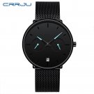 black blue_Mens Watches  Full Steel Casual Waterproof Watch for Man Sport Quartz Men's Dress Calenda