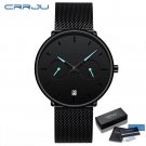 black blue BOX_Mens Watches  Full Steel Casual Waterproof Watch for Man Sport Quartz Men's Dress Cal