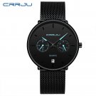blue_Mens Watches  Full Steel Casual Waterproof Watch for Man Sport Quartz Men's Dress Calendar