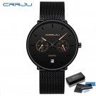 yellow BOX_Mens Watches  Full Steel Casual Waterproof Watch for Man Sport Quartz Men's Dress Calenda