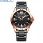 BBRG_Mens Watches Luxury Stainless Steel Band Business Quartz Wristwatches Luminous Hands Clock