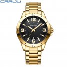 GB_Mens Watches Luxury Stainless Steel Band Business Quartz Wristwatches Luminous Hands Clock