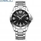 SB_Mens Watches Luxury Stainless Steel Band Business Quartz Wristwatches Luminous Hands Clock
