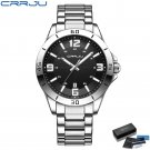 SB-BOX_Mens Watches Luxury Stainless Steel Band Business Quartz Wristwatches Luminous Hands Clock