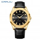 Gold black_Men Watch Unique Quartz Wrist Watches for Men with Luminous Hands