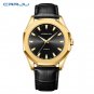 Gold black_Men Watch Unique Quartz Wrist Watches for Men with Luminous Hands