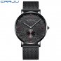 Black_Watch  Luxury Watch Men Stainless Steel Business Clock Waterproof Watches Mens Luxury Sport Qu