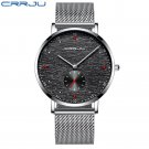 Silver Black_Watch  Luxury Watch Men Stainless Steel Business Clock Waterproof Watches Mens Luxury S