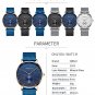 Silver White_Watch  Luxury Watch Men Stainless Steel Business Clock Waterproof Watches Mens Luxury S