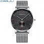 Silver Black_Mens Watches  Luxury Sports Quartz Clock Male WristWatch Waterproof