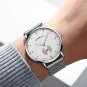 Silver Black BOX_Mens Watches  Luxury Sports Quartz Clock Male WristWatch Waterproof