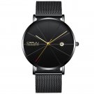 BBG_Men Watch Ultra Thin Mesh Steel Wristwatch with Date Sport Waterproof