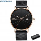 BGB box_Men Watch Ultra Thin Mesh Steel Wristwatch with Date Sport Waterproof