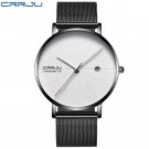 BW_Men Watch Ultra Thin Mesh Steel Wristwatch with Date Sport Waterproof