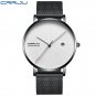 BW_Men Watch Ultra Thin Mesh Steel Wristwatch with Date Sport Waterproof
