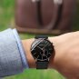 black gold black_Men Watches Ultra-thin Quartz Clock WristWatch Waterproof
